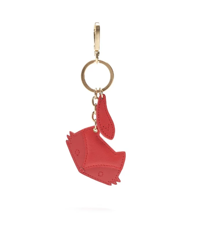 Handle bags with vintage clasps for nostalgia -CUB Fox Keyring - Poppy