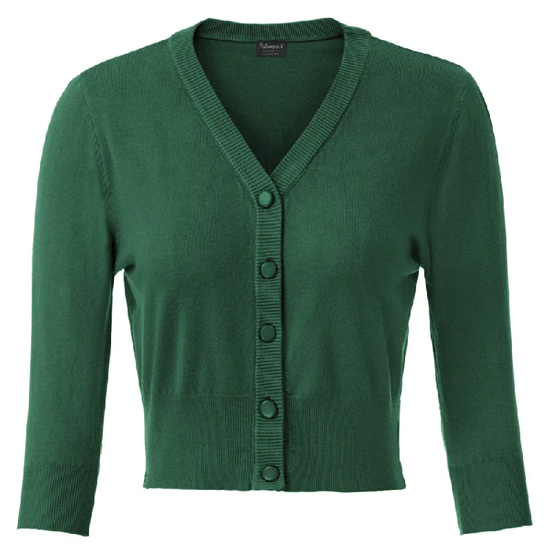 Argyle - cardigan with a traditional pattern -Blossom  knit Cardigan forest Green