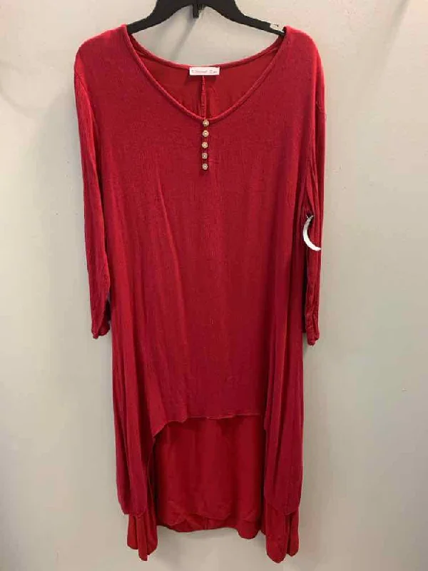 Fringed Dresses for Edgy -R. VIVIMOS Dresses and Skirts Size L Red Dress