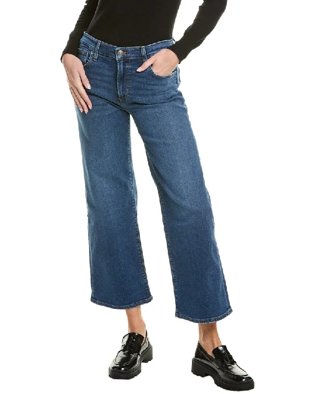 Tight fit trousers for women with ankle-length design and modern appeal -HUDSON Jeans Rosalie Callisto Wide Leg Jean