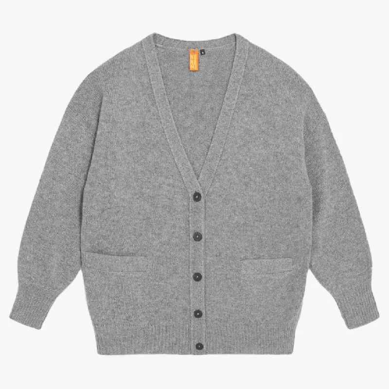 Crew - neck cardigan for a casual vibe -Oversized Cardigan (Husky)