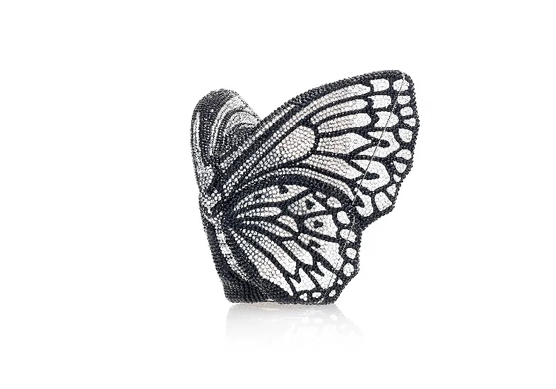 Reversible handle bags offering dual design styles -Butterfly Noir