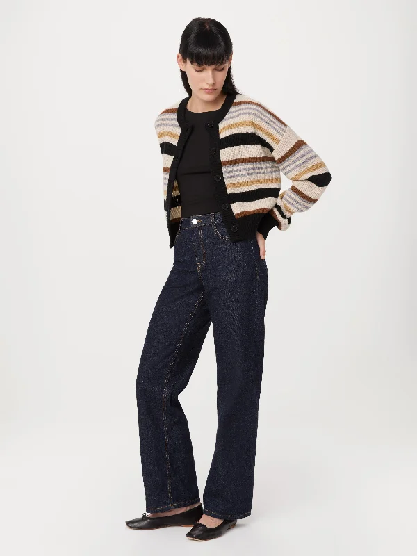 Cropped - cardigan for a trendy outfit -The Lambswool Cardigan in Vanilla