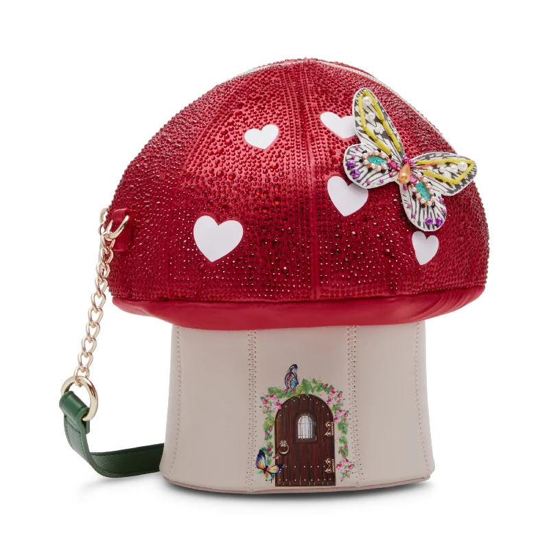 Handle bags with soft linings for protection -Betsey Johnson Kitsch Mush Love Crossbody Bag