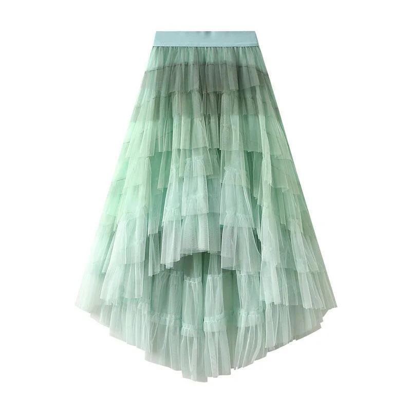 Stretchy skirts for all-day wear comfort -New Fashion Women's Gauze Skirt