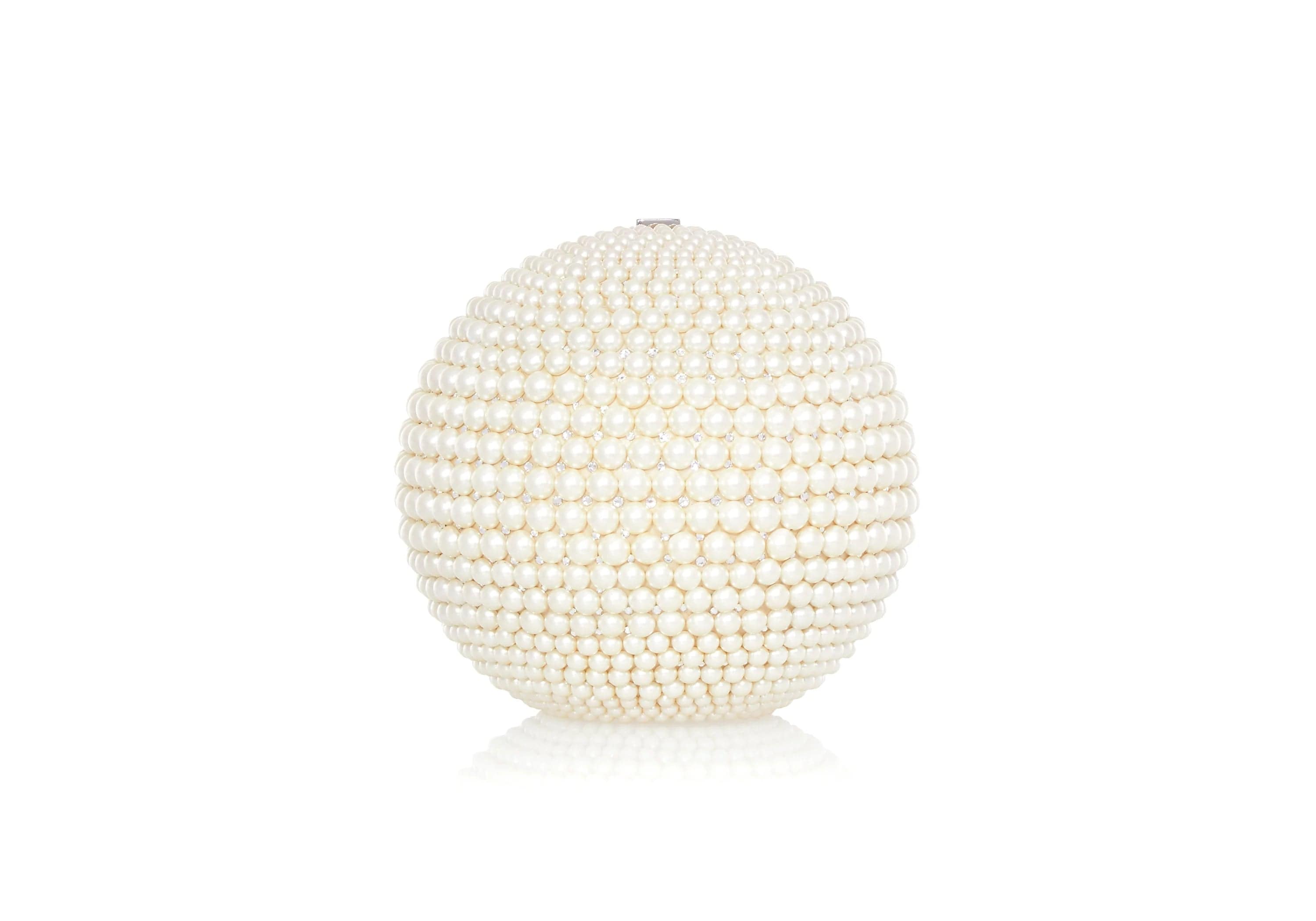 Handle bags with subtle embroidery for detail -Pearly Sphere