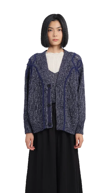 Formal - event cardigan for an elegant presence -Textural Cardigan