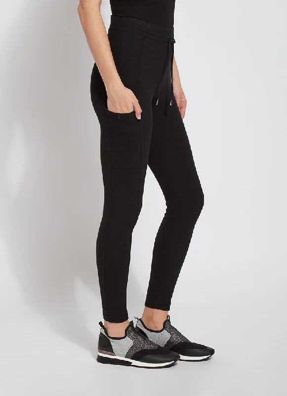 Trendy tight trousers for women with zipper details and edgy finish -Sporty Cotton Legging (26.5" Inseam)