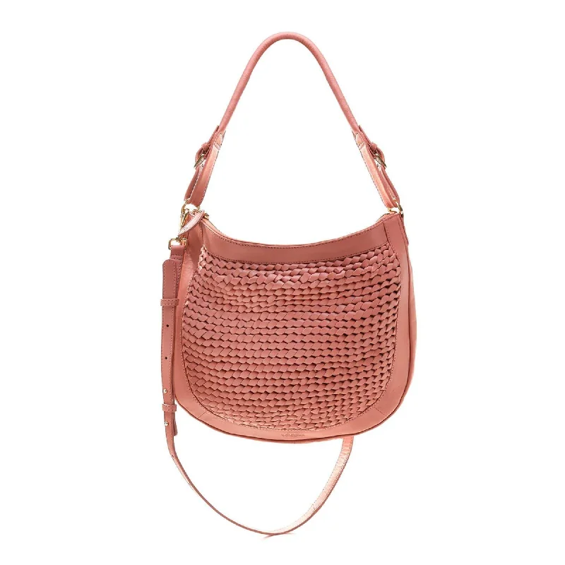 Handle bags with bold text for statements -CASSIA Hobo Cross Body Bag - Terracotta