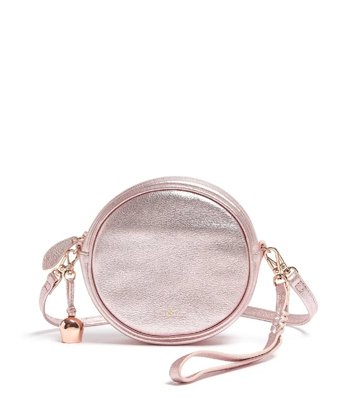 Handle bags with bold text for statements -MIA Mini Canteen Crossbody Bag - Rose Gold