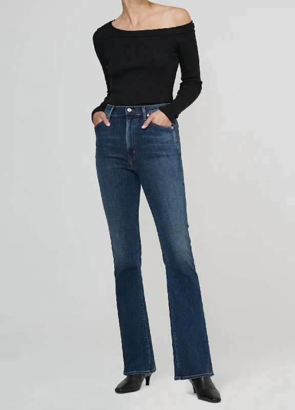 Business casual tight trousers for men with sleek design and refined finish -Lilah High Rise Bootcut Jeans In Morella