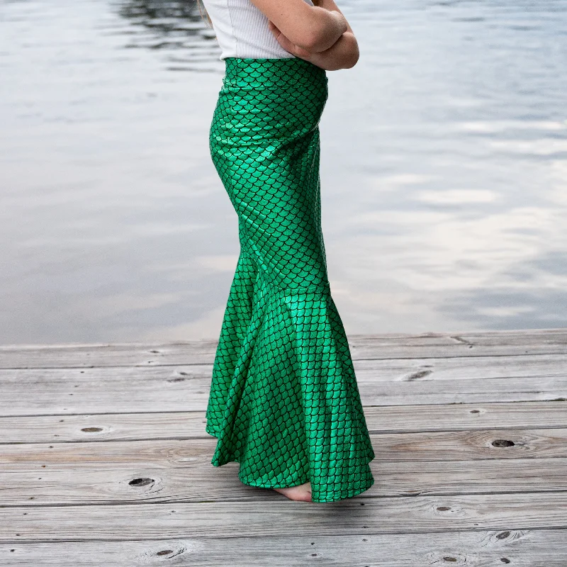 Casual skirts for effortless everyday wear -Children's Long Mermaid Fishtail Skirt | Girls Mermaid Costume Skirt | Many Colors