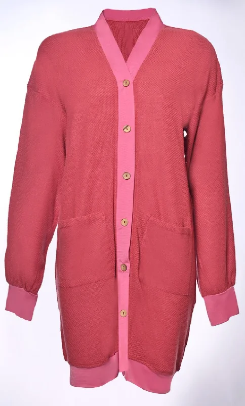 Pink - cardigan for a sweet and feminine touch -Tonal Tranquility: Cardigans with Subtle Color Pops