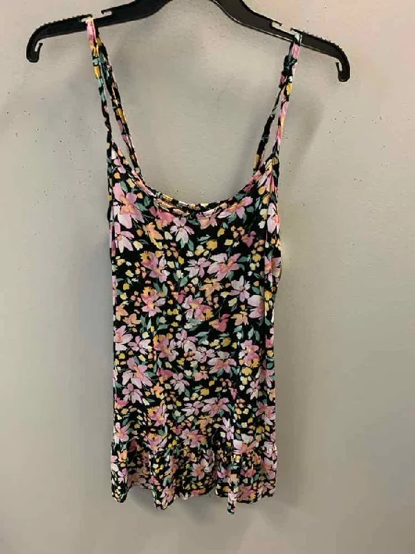 Maxi Dresses for Elegant Style -NWT AS U WISH Dresses and Skirts Size M BLK/PNK/YEL Floral Dress