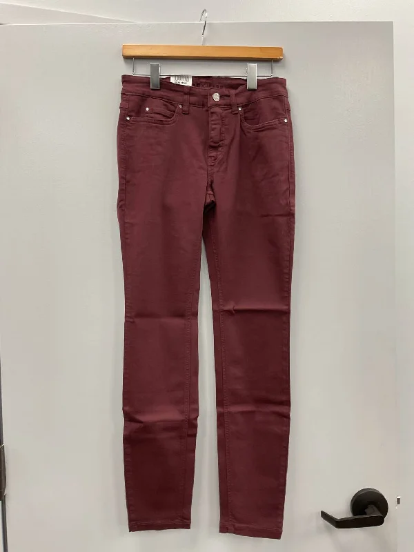 Tight trousers for women with vertical stripes and slimming effect for a sleek look -Berry Dream Skinny Cotton Stretch Jeans