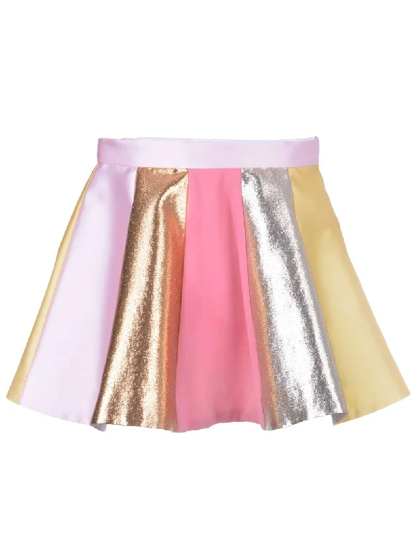 Affordable skirts with basic solid colors -Rainbow Skirt