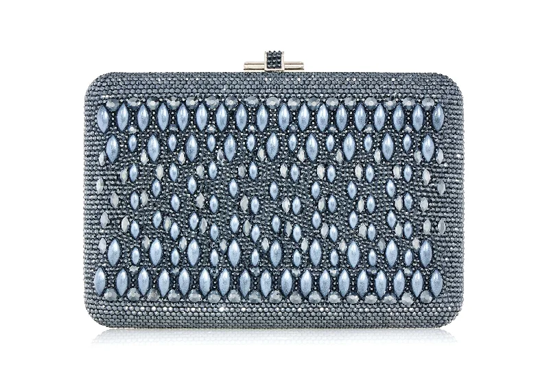 Handle bags with inner compartments for essentials -Slim Slide Pearl Lace Gray