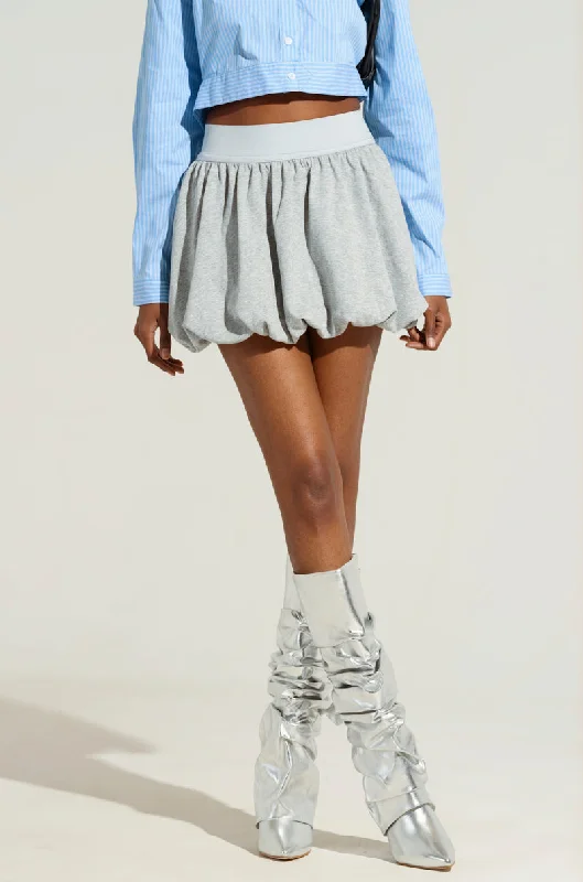 High-waisted denim skirts for cool lift -LOOK AT ME BUBBLE SKIRT