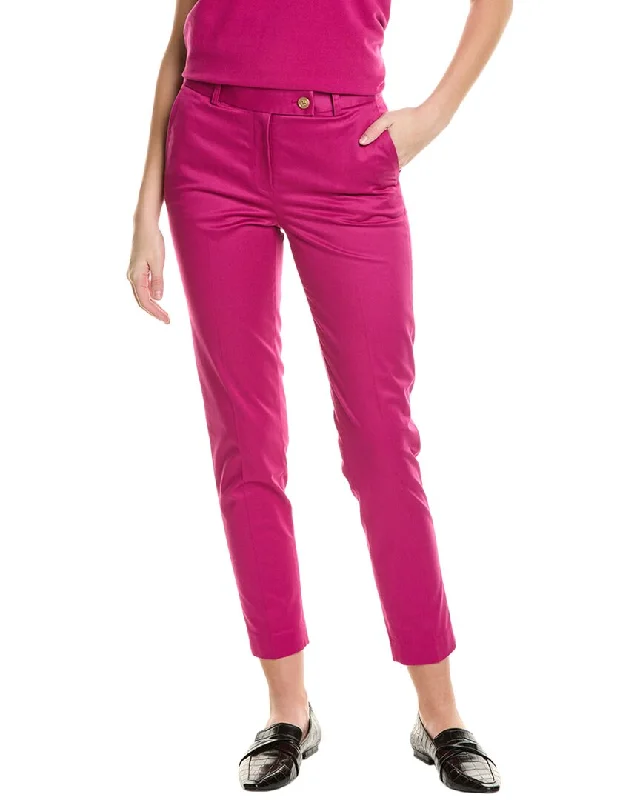 Stylish tight trousers for women with high-waisted fit for flattering look -Brooks Brothers Chino