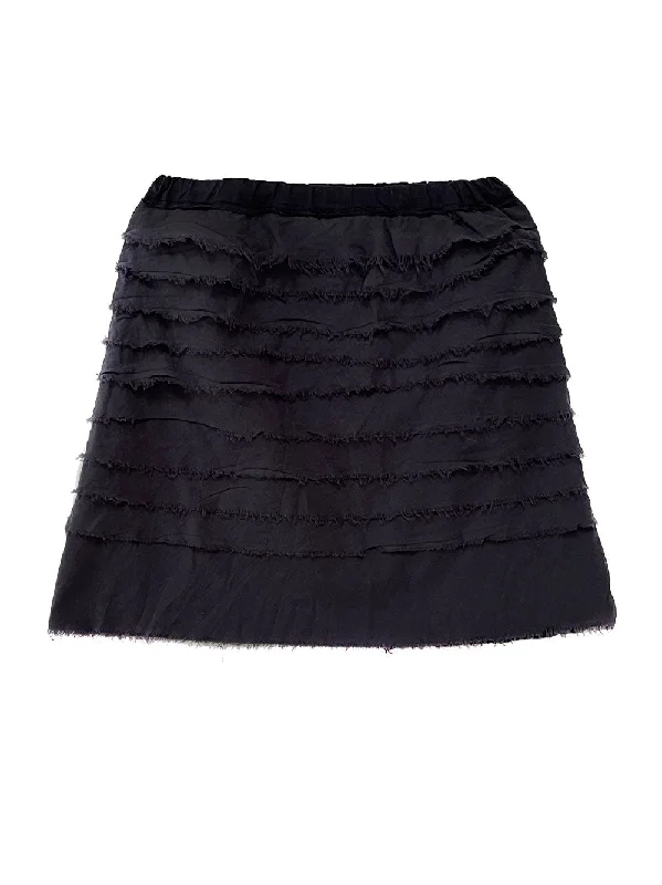 Casual skirts for relaxed weekend lounging -Ruffle Volant Skirt