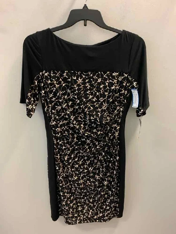 Pencil Dresses for Slimming -NWT CHAPS Dresses and Skirts Size L BLK/WHT/BRN Dress