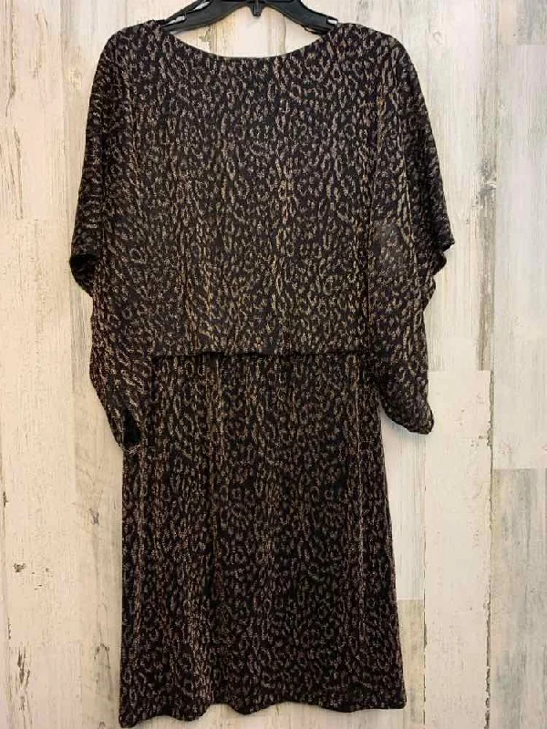 Valentine's Day Dresses for Romance -PRE-OWNED JESSICA HOWARD Dresses and Skirts Size 12 BLK/GOLD CHEETAH PRINT Dress