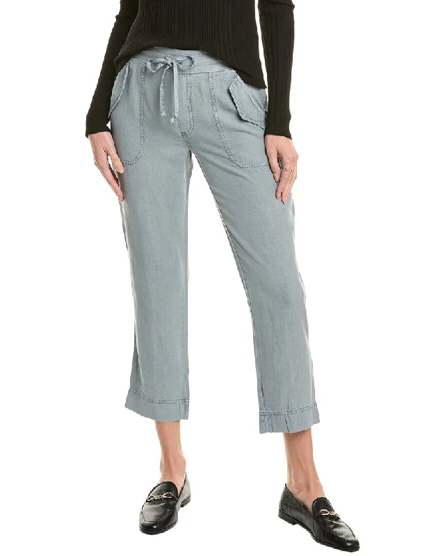 Leather tight trousers for women with edgy design and fashion-forward style -Splendid Collins Linen-Blend Pant