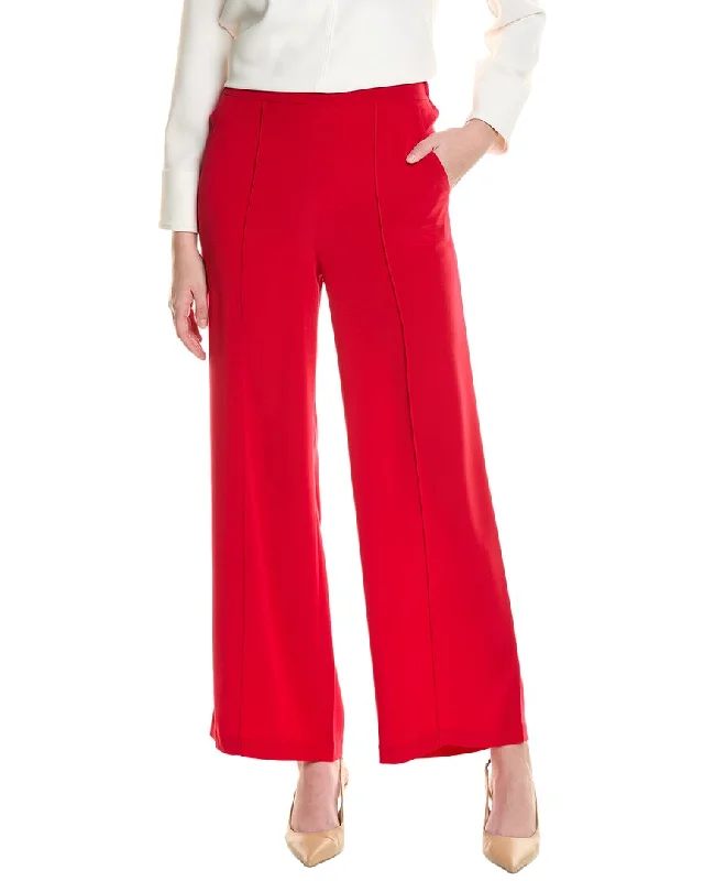 Smart casual tight trousers for women with cuffed ankle and tailored design -St. John Cady Pant