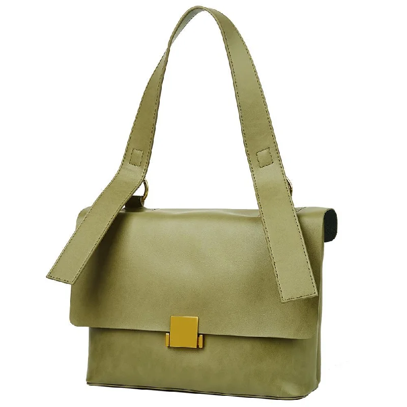 Handle bags with durable hemp for sustainability -Top-handle Genuine Natural Leather Small Handbag