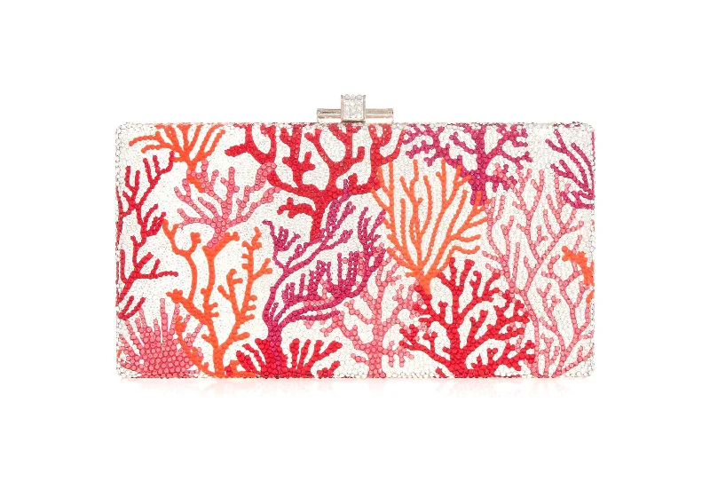 Waterproof handle bags ideal for rainy weather -Sleek Rectangle Rare Coral Pink