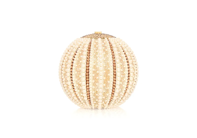 Handle bags with woven fabric for texture -Sphere Sea Urchin