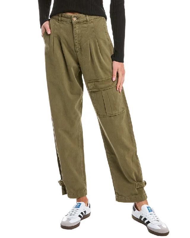 Soft wool tight trousers for women with cozy, refined fabric for cold weather -ba&sh Pleated Pant