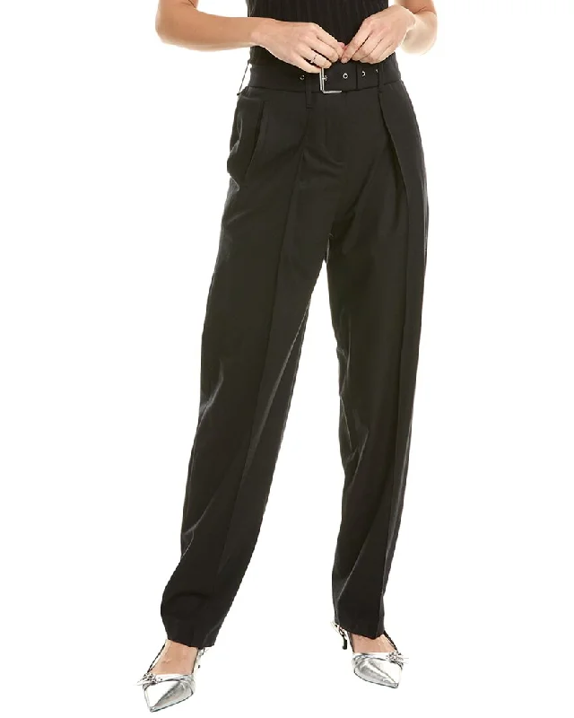 Color-block tight trousers for women with bold contrasts and modern flair -IRO Benet Wool-Blend Pant