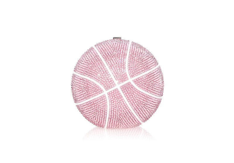 Handle bags with modern logos for branding -Basketball Pink