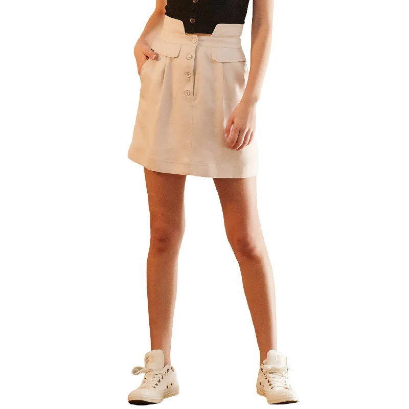 Affordable denim skirts for everyday cool -Women's High Waisted Utility Skirt