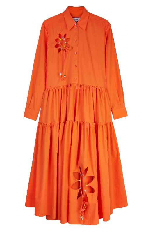 Valentine's Day Dresses for Romance -Cut-Out Sun Shirt Dress