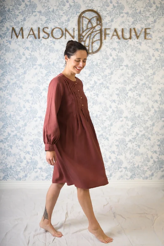 Shift Dresses for Simple Look -Maison Fauve Atlas Shirt and Dress