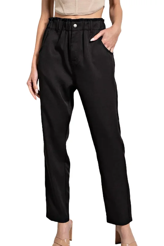 Christmas Dresses for Holiday -Straight Leg Dress Pant - Plus In Black