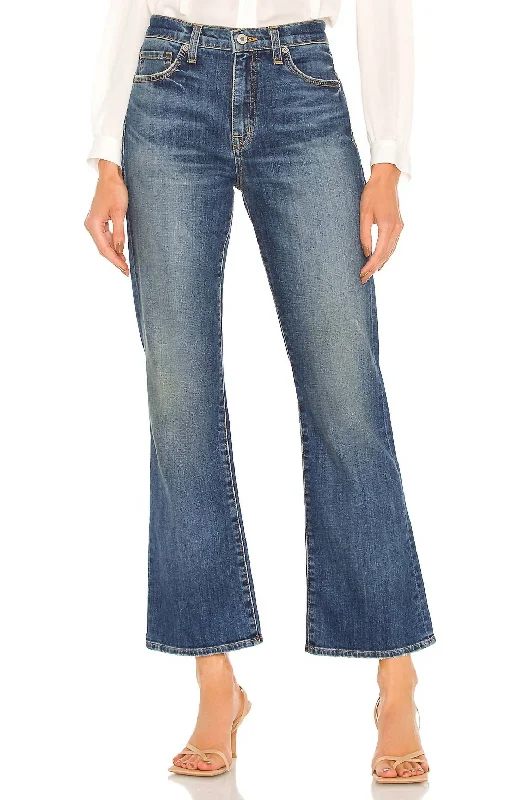 Color-block tight trousers for women with bold contrasts and modern flair -Boot Cut Jean In Classic Wash