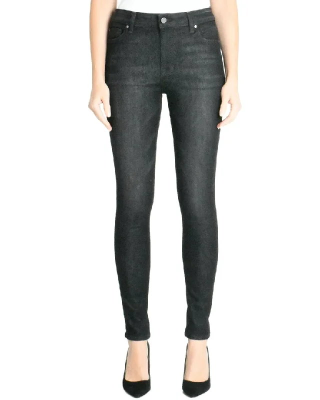 Black tight trousers for women with sleek design and versatile styling options -Fidelity Denim Gwen London Black Skinny Leg Jean