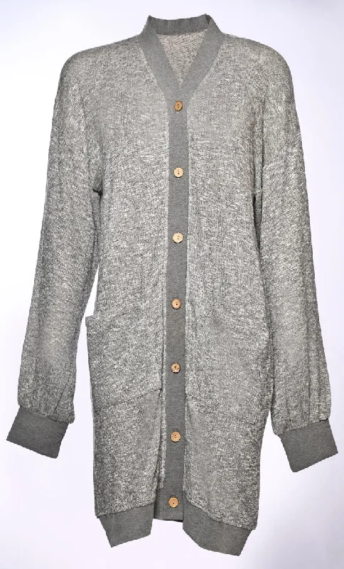 Green - cardigan for a nature - inspired appearance -Tonal Tranquility: Cardigans with Subtle Color Pops