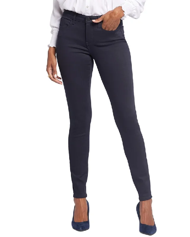 Trendy tight trousers for women with zipper details and edgy finish -NYDJ Ami Rinse Skinny Jean