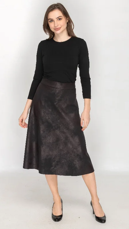 Stretch skirts for curvy figure flattery -Structured A-Line Skirt