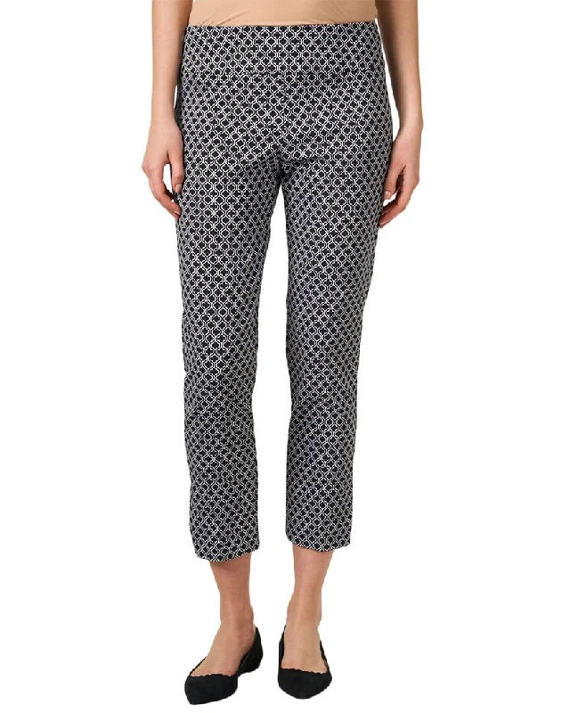 Tailored tight trousers for men with sharp crease and polished look -Elliott Lauren Lattice print pull-on ankle pants Trouser