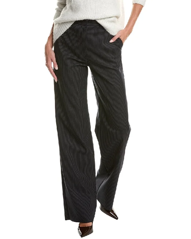 Classic tight trousers for women with smooth fabric and chic, timeless design -Max Mara Studio Girante Wool-Blend Trouser