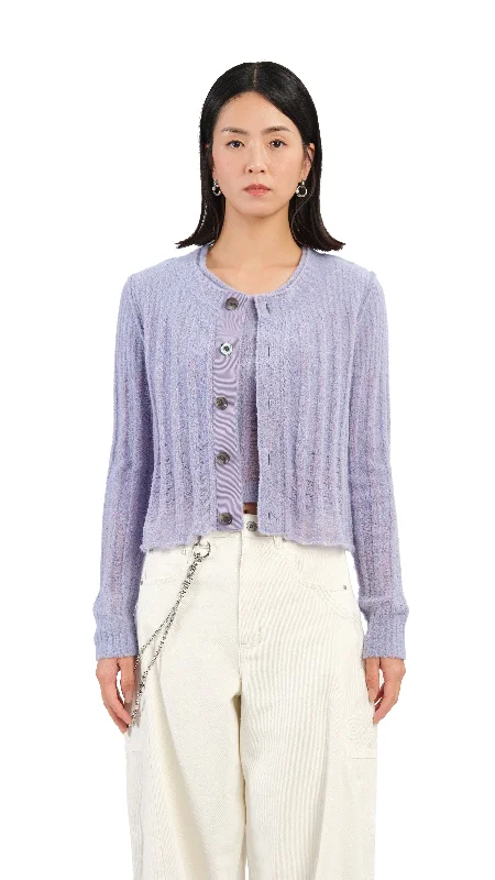 Date - night cardigan for a romantic evening -Boucle Cropped Cardigan