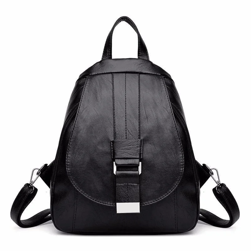 Handle bags with sleek leather for work -Preppy Style Backpack School Small Shoulder Bag