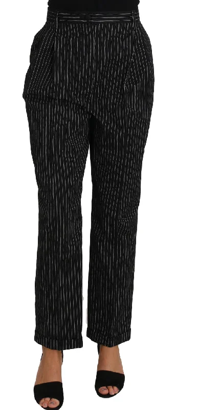 Wedding Dresses for Bridal Look -Dolce & Gabbana Elegant  Pinstripe Dress Women's Pants