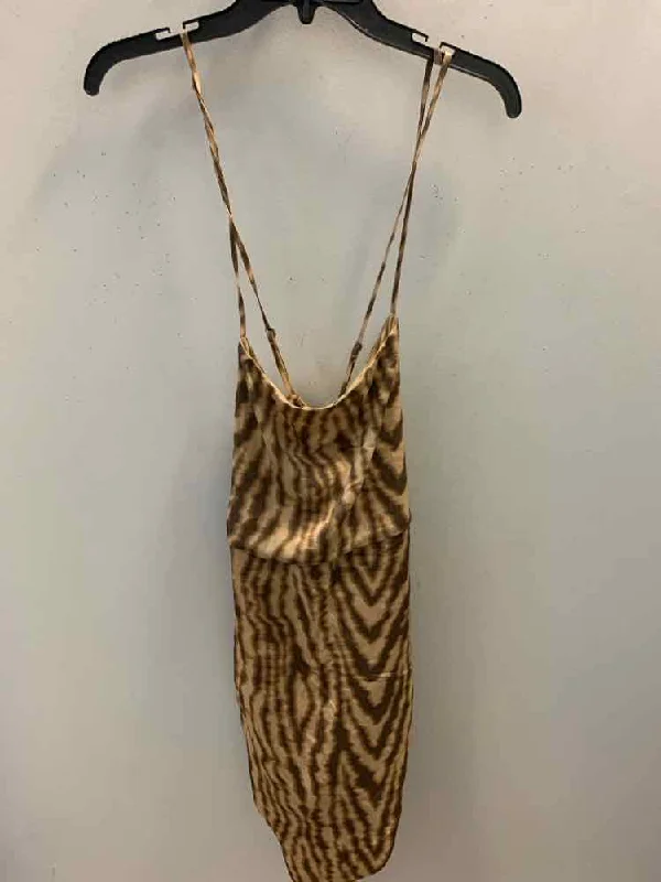 Beaded Dresses for Glamour -NWT WILD FABLE Dresses and Skirts Size XL BRN/TAN ZEBRA SPAGHETTI STRAP Dress