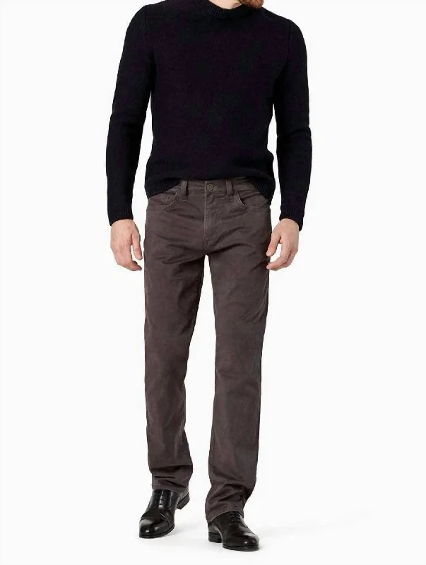 Boho-inspired tight trousers for women with earthy tones and relaxed fit -Men's Courage Straight Leg Pant In Anthracite Twill